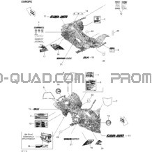 Décalques Xmx Europe pour Can-am Toutes les cylindrées 2011 DS 450 Xxc