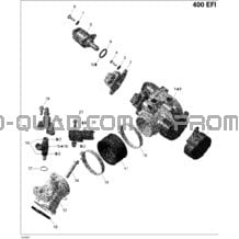 Collecteur Admission Air Et Carter De Papillon pour Can-am Toutes les cylindrées 2011 Outlander 400 EFI