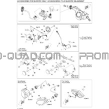 Accessoires Électriques 2 pour Can-am Toutes les cylindrées 2011 Outlander 400 EFI