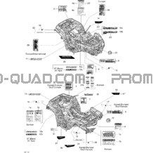 Décalques pour Can-am Toutes les cylindrées 2011 Outlander 500 EFI