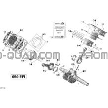 Vilebrequin pour Can-am Toutes les cylindrées 2011 Outlander 650 EFI