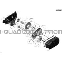 Poulie Menée pour Can-am Toutes les cylindrées 2011 Outlander 650 EFI
