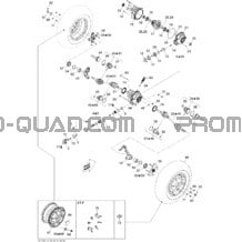 Système Entraînement Avant pour Can-am Toutes les cylindrées 2011 Outlander 650 EFI