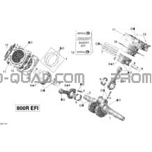 Crankshaft pour Can-am Toutes les cylindrées 2011 Outlander 800R EFI