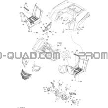 Carrosserie Et Accessoires 1 pour Can-am Toutes les cylindrées 2011 Outlander 800R EFI