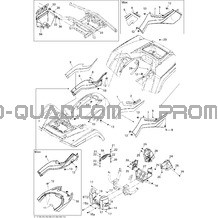 Carrosserie Et Accessoires 3 pour Can-am Toutes les cylindrées 2011 Outlander 800R EFI