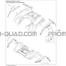 Carrosserie Et Accessoires 5 pour Can-am Toutes les cylindrées 2011 Outlander 800R EFI
