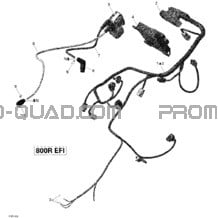 Engine Harness And Electronic Module Outlander pour Can-am Toutes les cylindrées 2011 Outlander 800R EFI