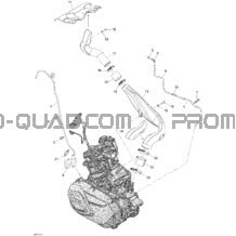 Moteur 3 Sortie Air pour Can-am Toutes les cylindrées 2011 Outlander 800R EFI