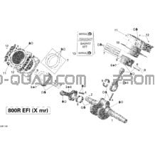 Vilebrequin pour Can-am Toutes les cylindrées 2011 Outlander 800R EFI