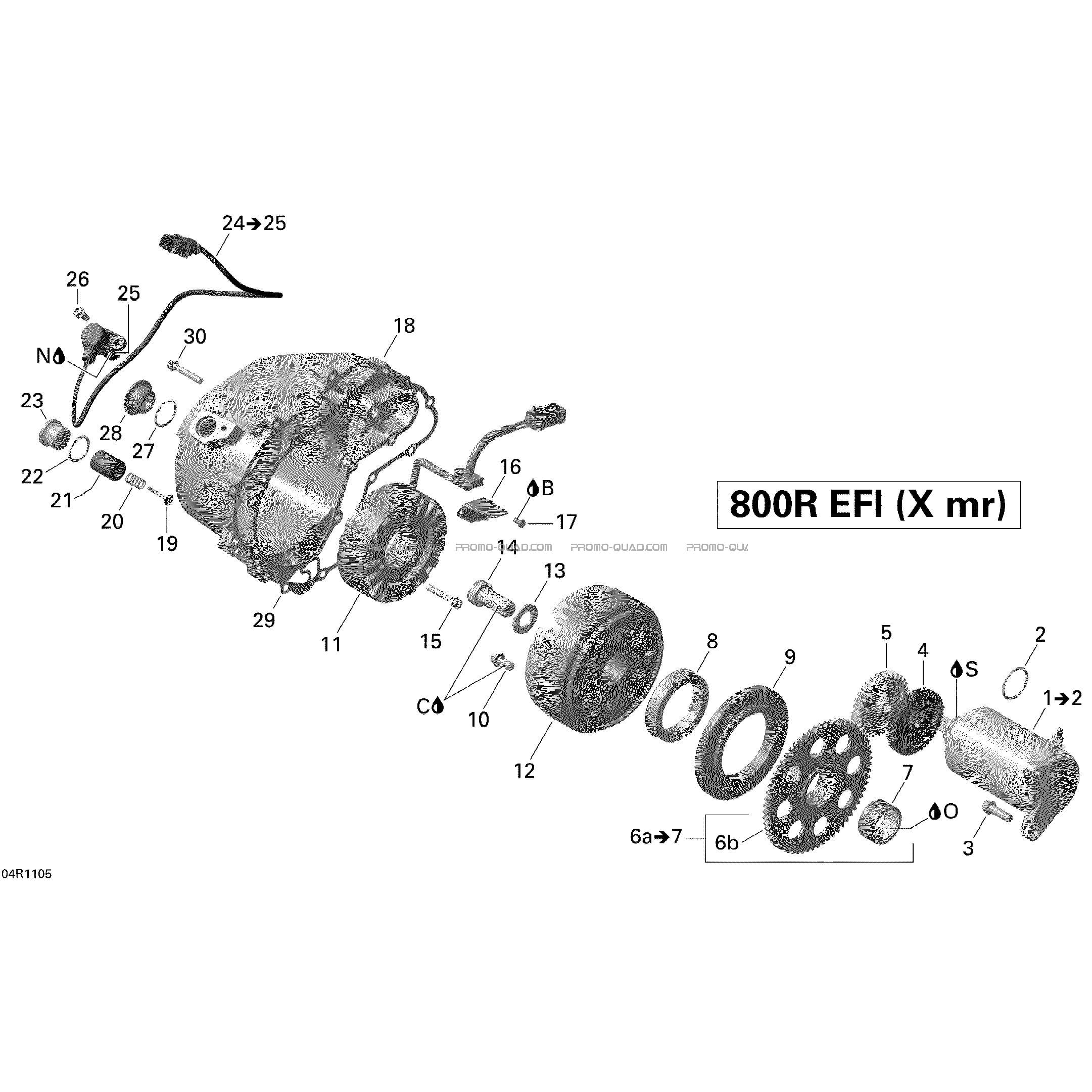 Magnéto Et Démarreur Électrique  Can-am  2011 Toutes les cylindrées  Original parts OEMMagnéto Et Démarreur Électrique  Can-am  2011 Toutes les cylindrées  Original parts OEM