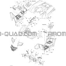 Carrosserie Et Accessoires 1 pour Can-am Toutes les cylindrées 2011 Outlander 800R EFI