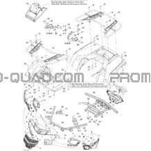 Carrosserie Et Accessoires 2 pour Can-am Toutes les cylindrées 2011 Outlander 800R EFI