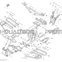 Châssis pour Can-am Toutes les cylindrées 2011 Outlander 800R EFI