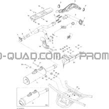 Système Échappement pour Can-am Toutes les cylindrées 2011 Outlander 800R EFI