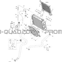 Système Refroidissement pour Can-am Toutes les cylindrées 2011 Outlander 800R EFI