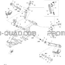Suspension Arrière pour Can-am Toutes les cylindrées 2011 Outlander 800R EFI