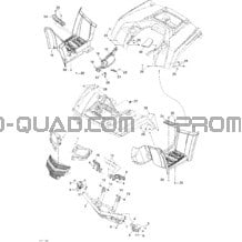 Carrosserie Et Accessoires 1 pour Can-am Toutes les cylindrées 2011 Outlander 800R EFI