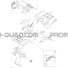 Carrosserie Et Accessoires 3 pour Can-am Toutes les cylindrées 2011 Outlander 800R EFI
