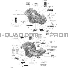 Décalques pour Can-am Toutes les cylindrées 2011 Outlander 800R EFI