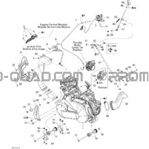Moteur Et Support Moteur pour Can-am Toutes les cylindrées 2011 Outlander Max 400 EFI