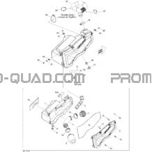 Silencieux Admission pour Can-am Toutes les cylindrées 2011 Outlander Max 400 EFI