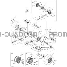 Système Entraînement Arrière pour Can-am Toutes les cylindrées 2011 Outlander Max 400 EFI