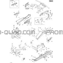 Carrosserie Et Accessoires 3 pour Can-am Toutes les cylindrées 2011 Outlander Max 400 EFI