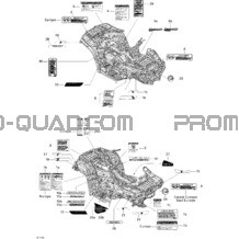 Décalques pour Can-am Toutes les cylindrées 2011 Outlander Max 400 EFI