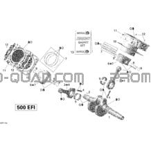 Crankshaft pour Can-am Toutes les cylindrées 2011 Outlander Max 500 EFI