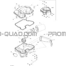 Silencieux Admission pour Can-am Toutes les cylindrées 2011 Outlander Max 500 EFI