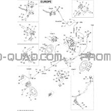 Freins Europe pour Can-am Toutes les cylindrées 2011 Outlander Max 500 EFI