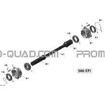 Arbre Entraînement pour Can-am Toutes les cylindrées 2011 Outlander Max 500 EFI