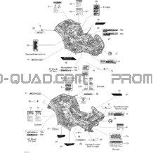 Décalques pour Can-am Toutes les cylindrées 2011 Outlander Max 500 EFI