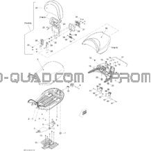 Siège pour Can-am Toutes les cylindrées 2011 Outlander Max 500 EFI