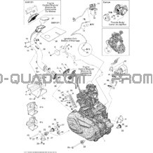 Moteur 1 pour Can-am Toutes les cylindrées 2011 Outlander Max 650 EFI