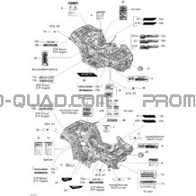 Décalques pour Can-am Toutes les cylindrées 2011 Outlander Max 650 EFI