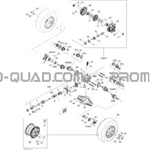 Système Entraînement Arrière pour Can-am Toutes les cylindrées 2011 Outlander Max 800R EFI Ltd
