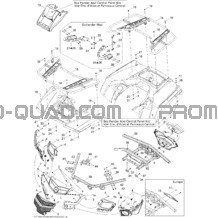 Carrosserie Et Accessoires 2 pour Can-am Toutes les cylindrées 2011 Outlander Max 800R EFI Ltd