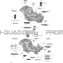 Décalques pour Can-am Toutes les cylindrées 2011 Outlander Max 800R EFI Ltd