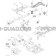 Système Échappement pour Can-am Toutes les cylindrées 2011 Renegade 500 EFI