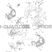 Carrosserie Et Accessoires 1 pour Can-am Toutes les cylindrées 2011 Renegade 800R EFI