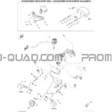 Accessoires Électriques Europe pour Can-am Toutes les cylindrées 2011 Renegade 800R EFI