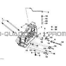 Demi-Carter Gauche pour Can-am Toutes les cylindrées 2012 DS 250 NA