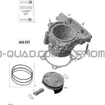 Culasse Et Piston pour Can-am Toutes les cylindrées 2012 DS 450EFI STD