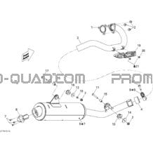 Système Échappement pour Can-am Toutes les cylindrées 2012 DS 450EFI STD