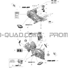 Décalques pour Can-am Toutes les cylindrées 2012 DS 450EFI STD