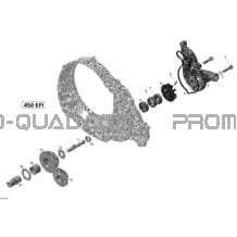 Refroidissement Moteur pour Can-am Toutes les cylindrées 2012 DS 450EFI Xxc & Xmx