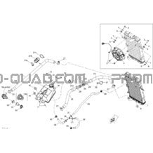 Système Refroidissement pour Can-am Toutes les cylindrées 2012 DS 450EFI Xxc & Xmx