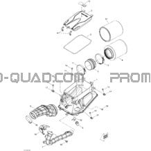 Silencieux Admission pour Can-am Toutes les cylindrées 2012 DS 450EFI Xxc & Xmx